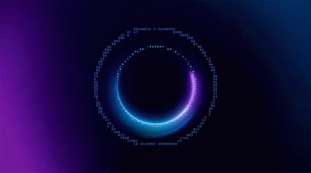 Time Is A Flat Circle Neon Led Lights GIF
