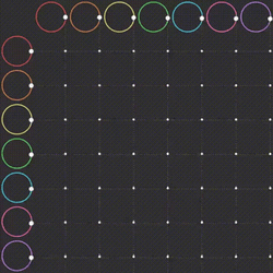 Time Is A Flat Circle Spiral Lines GIF