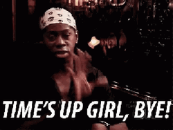 Time's Up Girl Bye Bye GIF