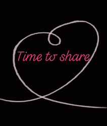Time To Share Heart Animation GIF