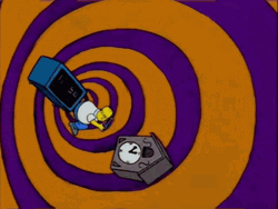 Time Travel The Simpsons Homer Wormhole GIF