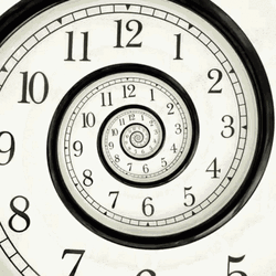 Timeless Clock Spiral Illusion  GIF