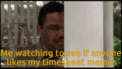 Timesheet Anthony Anderson Peeking GIF