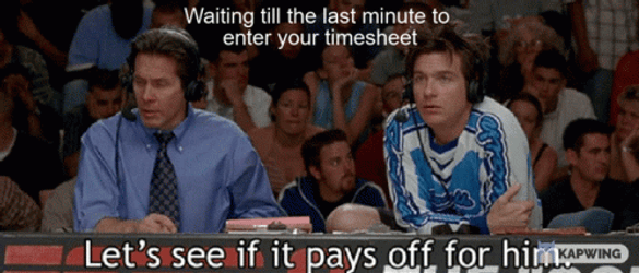 Timesheet Jason Bateman Dodgeball GIF