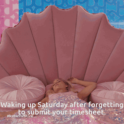Timesheet Margot Robbie Woken Abruptly GIF