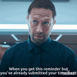 Timesheet Stare Down Pointing Finger GIF