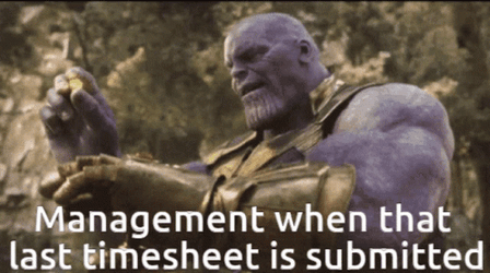 Timesheet Thanos The Avengers GIF