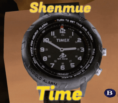 Timex Watch With Shenmue Time GIF