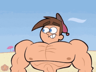 Timmy Turner Muscle Growth GIF
