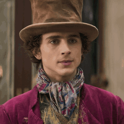 Timothée Chalamet Wonka Nods GIF