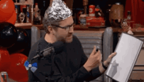 Tin Hat Burnie Burns GIF