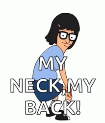 Tina Belcher Back Pain Dance GIF