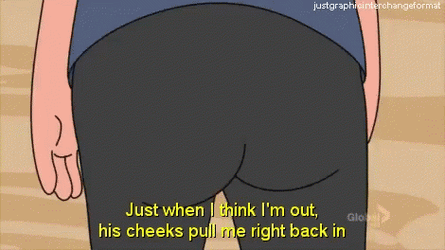 Tina Belcher Butt Stare On Jimmy Pesto Jr GIF