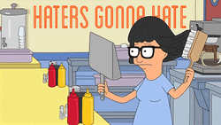 Tina Belcher Combing Her Hair Haters GIF