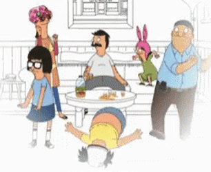 Tina Belcher Dancing With Family GIF