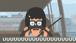 Tina Belcher Driving Uhhh GIF