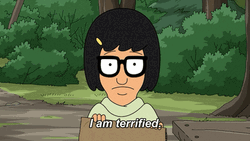 Tina Belcher I Am Terrified GIF