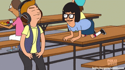 Tina Belcher Kissing Mishap Bobs Burgers GIF