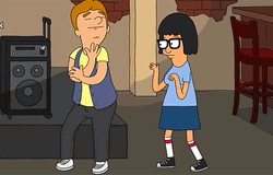 Tina Belcher Unsure Hug GIF