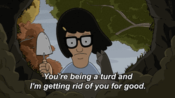 Tina Bobs Burger Getting Rid GIF