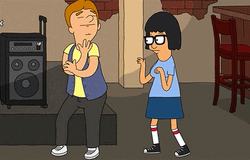 Tina Bobs Burgers Supporting A Friend GIF