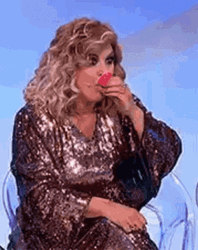 Tina Cipollari Drinking GIF