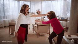 Tina Fey Hold Back Short Woman GIF