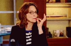 Tina Fey Mouth Shut GIF