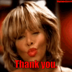 Tina Turner Thank You GIF