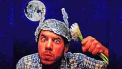 Tinfoil Hat Mickey Mouse Ears Shut Up GIF