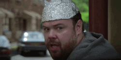 Tinfoil Man Hat Smiling Thumbs Up GIF