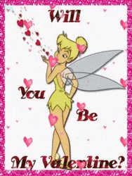 Tinker Bell Will You Be My Valentine GIF