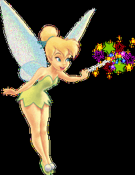 Tinkerbell Fairy Using Magic Wand  GIF