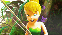 Tinkerbell Holding A Fishing Rod GIF
