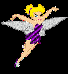 Tinkerbell In Violet Dress Fairy GIF