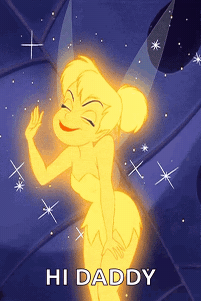 Tinkerbell Saying Hi Daddy GIF