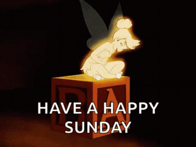 Tinkerbell Sitting On Block With Letter A GIF
