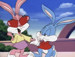 Tiny Toons Happy 25Th Anniversary Love Hearts GIF