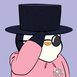 Tip Hat Glasses Pudgy Penguins GIF