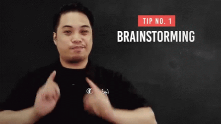 Tip Number One Is Brainstorming GIF