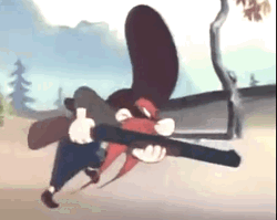 Tiptoeing Yosemite Sam With Gun GIF