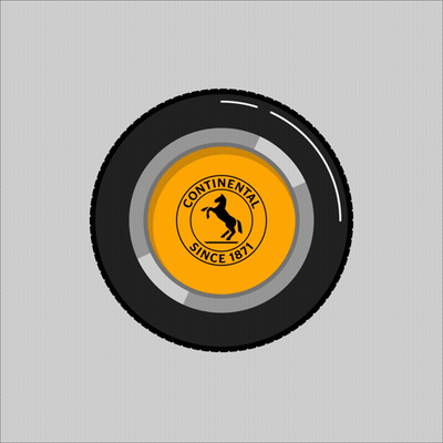 Tire With Yellow Ribbon Saying Trust GIF