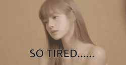 Tired Blackpink Lisa GIF