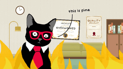 Tired Cat Eye Twitch GIF