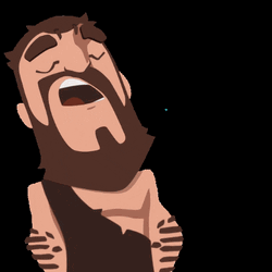 Tired Caveman Night Night GIF