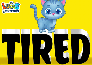 Tired Goodnight Cat From Luis And Friends GIF