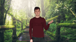 Tired Guy Funny Green Screen Set Up  GIF