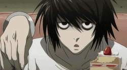 Tired L Death Note GIF