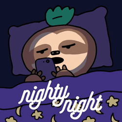 Tired Love Good Night Text GIF