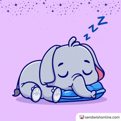 Tired Meme Animated Elephant Out OF Energy GIF